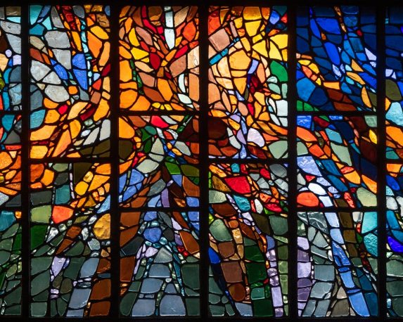 Henry Haig, Pentecost window (1972-3), Clifton Roman Catholic Cathedral, Bristol. | Photo: Peter Hildebrand