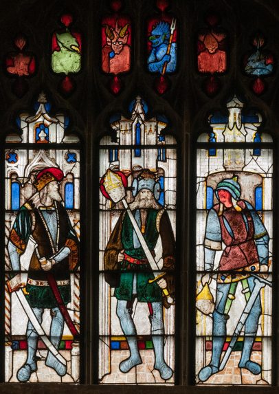 Persecutors of the Church, north nave clerestory (c.1500-15), Church of St Mary, Fairford, Gloucestershire. | Photo: Peter Hildebrand