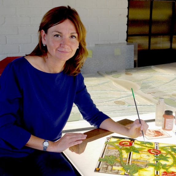 An image of Helen Whittaker FGMP in her studio
