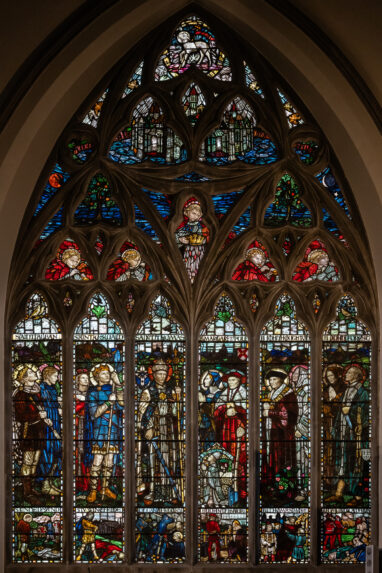 Margaret Rope, west window (1910), Shrewsbury Roman Catholic Cathedral, Shropshire. Margaret Rope, west window (1910), Shrewsbury Roman Catholic Cathedral, Shropshire. | Photo: Peter Hildebrand