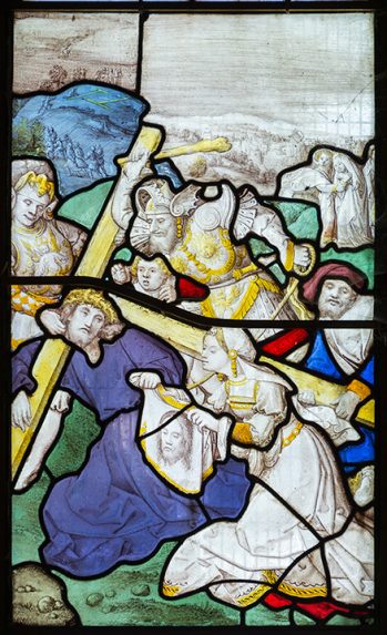 Detail of scenes from the Life of Christ (early 16th century), Church of St Gwenllwyfo, Dulas, Anglesey. | Photo: Martin Crampin