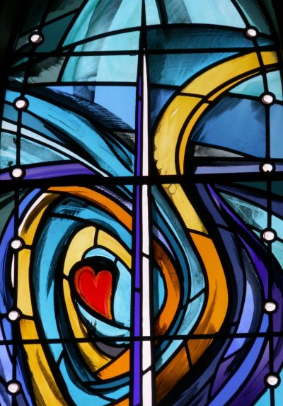 Emma Butler-Cole Aiken, detail from The Word of God east window (2004), Eastgate Church, Elderslie, Renfrewshire | Photo: Emma Butler-Cole Aiken