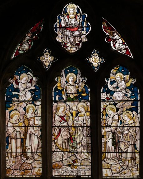 John Francis Bentley and Messrs Savill and Young, chancel east window (1887), Church of St Michael and All Angels, Blewbury, Oxfordshire | Photo: Peter Hildebrand