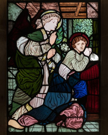 Edward Burne-Jones and Morris, Marshall, Faulkner & Co., detail of east window (c.1862), Church of St Mary the Virgin, Frinton-on-Sea, Essex. Edward Burne-Jones and Morris, Marshall, Faulkner & Co., detail of east window (c.1862), Church of St Mary the Virgin, Frinton-on-Sea, Essex. | Photo: Peter Hildebrand