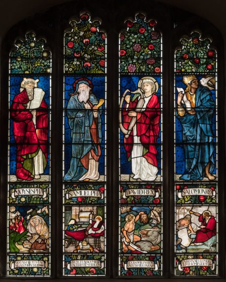 Edward Burne-Jones and Ford Madox Brown and Morris, Marshall, Faulkner & Co., nave south (1872), Jesus College Chapel, Cambridge. | Photo: Peter Hildebrand, with thanks to the Master & Fellows of Jesus College, Cambridge