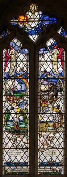 A E Buss, Four Season window (1979), Church of St Matthew, Rushall, Wiltshire. A E Buss, Four Season window (1979), Church of St Matthew, Rushall, Wiltshire. | Photo: Peter Hildebrand