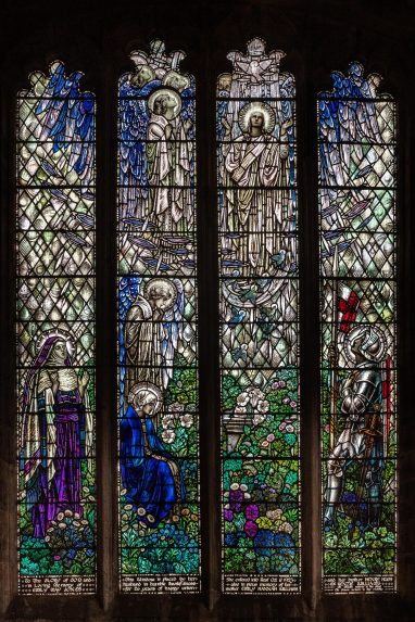 A. J. Davies, East window of the north aisle (1924), Church of St Peter and St Paul, Deddington, Oxfordshire. A. J. Davies, East window of the north aisle (1924), Church of St Peter and St Paul, Deddington, Oxfordshire. | Photo: Andrew Loutit