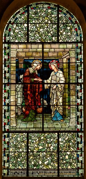 John Henry Dearle and Morris & Co, The Visitation (1910), north wall, Epiphany Chapel, Winchester Cathedral | Photo: Peter Hildebrand