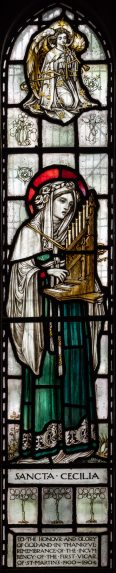 Arthur J Dix, St Cecilia window (c.1904), Church of St Martin, Kensal Rise, London NW10 | Photo: Peter Hildebrand