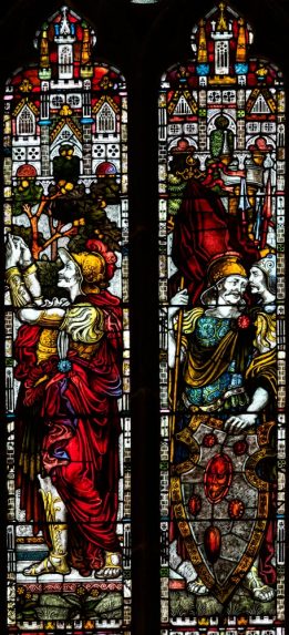 William Francis Dixon, detail from the old west window, now over the refectory entrance (c.1880), Sheffield Cathedral | Photo: Peter Hildebrand