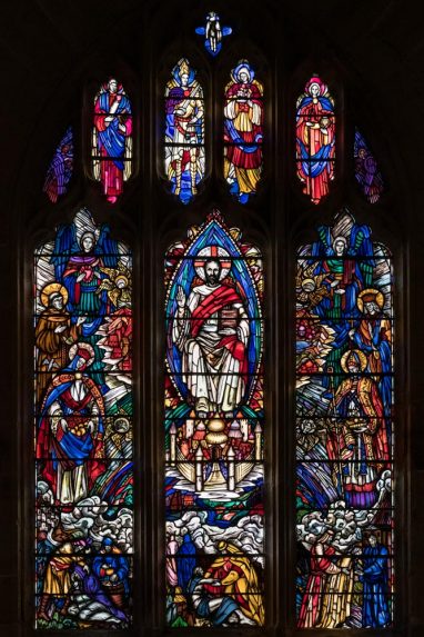Rosemary Everett, Christ in Glory (1948) west window, Church of St Margaret, Horsmonden, Kent | Photo: Peter Hildebrand