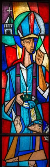 Einar Forseth, The Baptism of Saint Botvid, a detail of the Swedish Windows (1961), Coventry Cathedral | Photo: Peter Hildebrand