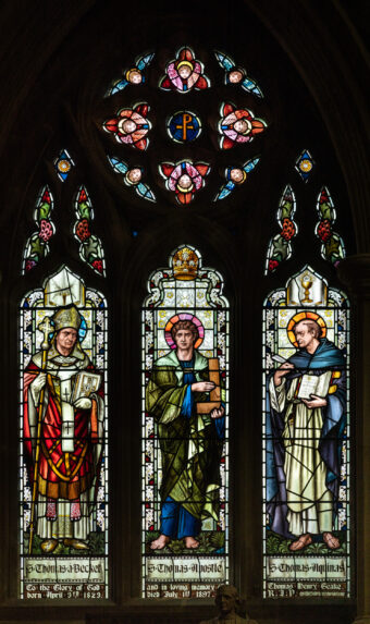 Fouracre & Son, north chancel window (1898), Church of St Germanus, St Germans, Cornwall. | Photo: Peter Hildebrand