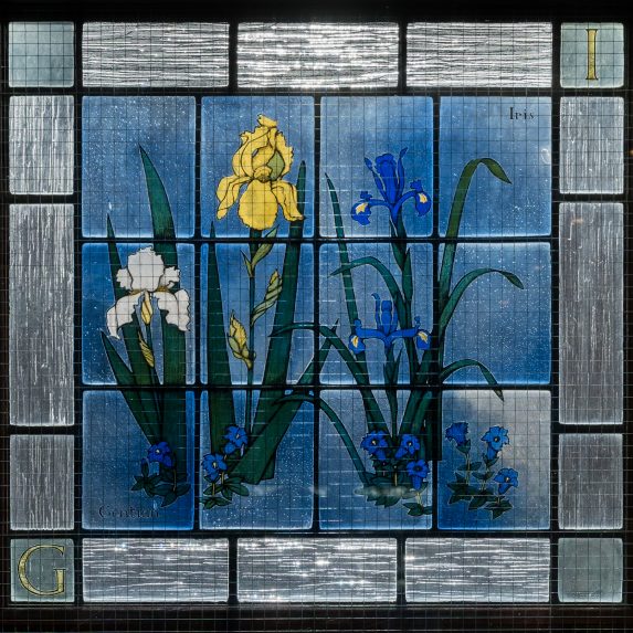 Jane Gray, Gentian & Iris (1979), Marriage Room. Hillingdon Civic Centre, Uxbridge. | Photo: Peter Hildebrand
