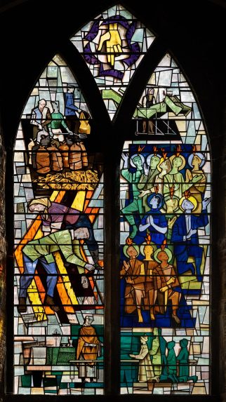 Harry Harvey, south aisle window (1966), Church of St Mary & St Nicholas, Spalding, Lincolnshire. Harry Harvey, south aisle window (1966), Church of St Mary & St Nicholas, Spalding, Lincolnshire. | Photo: Peter Hildebrand