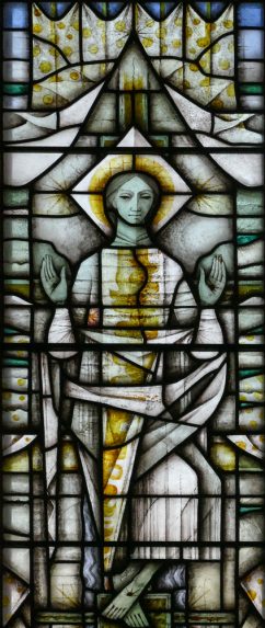 John Hayward, detail of east window (1990), Church of St Leonard, Streatham, London. | Photo: Andrew Taylor