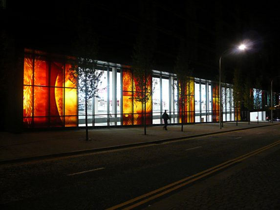 Mel Howse, glass facade (2008), Sainsbury's Central Milton Keynes. Mel Howse, glass facade (2008), Sainsbury's Central Milton Keynes. | Photo: Mel Howse