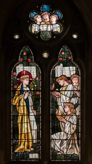 Selwyn Image, The Wise Virgins (1890), Church of St Michael & All Angels, Waterford, Hertfordshire. | Photo: Peter Hildebrand