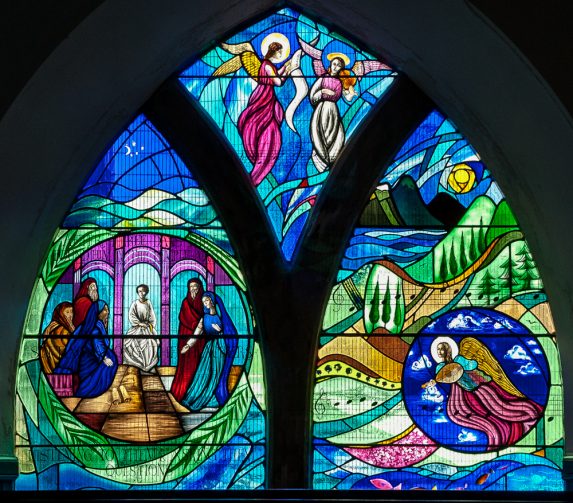 Eilidh Keith, Education and Music window (2000), New Kilpatrick Parish Church, E Dunbartonshire. | Photo: Andrew Loutit