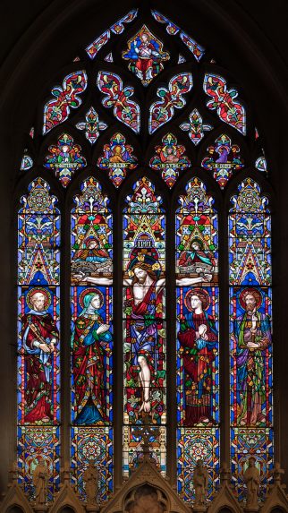 John Milner Allen and Lavers & Barraud, east window (1861), Church of St Peter & St Paul, Lavenham, Suffolk. John Milner Allen and Lavers & Barraud, east window (1861), Church of St Peter & St Paul, Lavenham, Suffolk. | Photo: Peter Hildebrand