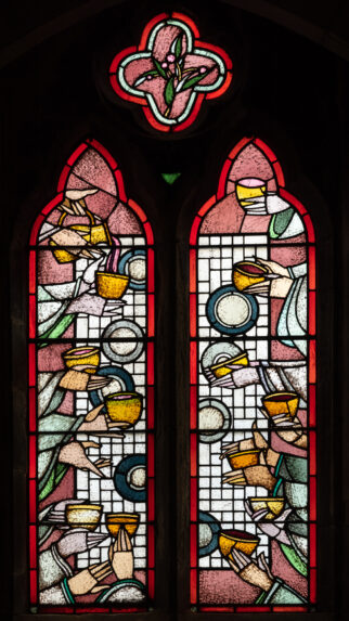 Tim Lewis and Glantawe Studios, The Last Supper (1985), Church of All Saints, Mumbles, Swansea. Tim Lewis and Glantawe Studios, The Last Supper (1985), Church of All Saints, Mumbles, Swansea. | Photo: Peter Hildebrand