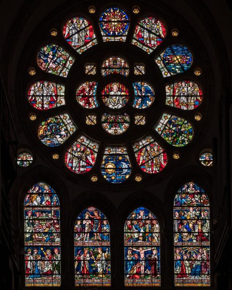 William Worrall, west window (c.1895) cartooned by H.W. Lonsdale, Church of St Michael & All Saints, Brighton, East Sussex | Photo: Peter Hildebrand