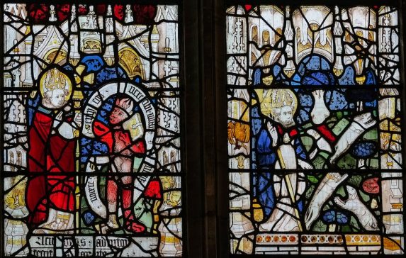 Detail of St Martin window (c.1437), Church of St Martin-le-Grand, Coney Street, York. Detail of St Martin window (c.1437), Church of St Martin-le-Grand, Coney Street, York. | Photo: Chris Parkinson