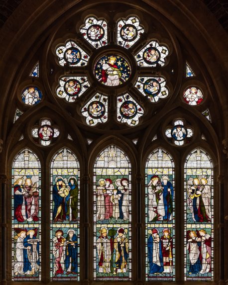 Edward Burne-Jones, Philip Webb and Morris, Marshall & Faulkner, east window (1865), Church of St John the Evangelist, Torquay, Devon. | Photo: Peter Hildebrand
