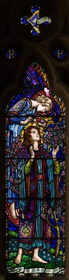 Karl Parsons and Harry Clarke, St Cecelia window (1929), Church of St Michael & All Angels, Waterford, Hertfordshire. | Photo: Peter Hildebrand