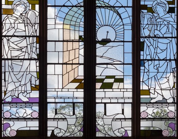Oscar Paterson, detail of window (1897), Crichton Memorial Church, Dumfries. | Photo: Mike Bolam Photography for The Crichton Trust
