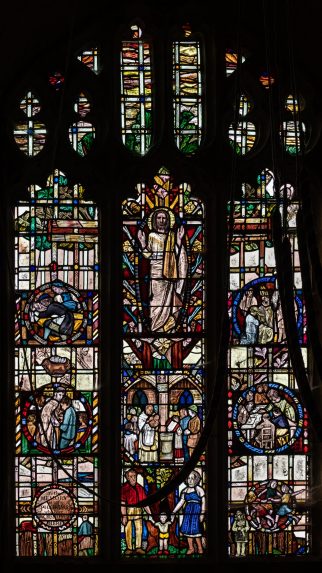 Edward Payne, west window (1968), Church of St George, Didbrook, Gloucestershire. | Photo: Peter Hildebrand