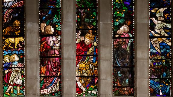 Henry Payne, detail of east window (1908), Church of St Martin, Kensal Rise, London. | Photo: Peter Hildebrand