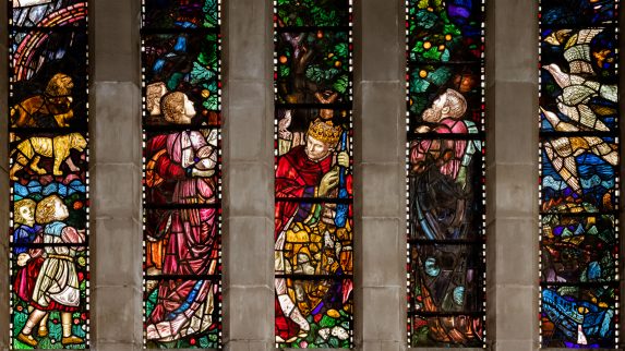 Henry Payne, detail of east window (1908), Church of St Martin, Kensal Rise, London. Henry Payne, detail of east window (1908), Church of St Martin, Kensal Rise, London. | Photo: Peter Hildebrand