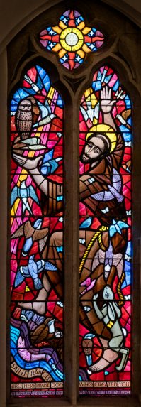 John Petts, St Francis window (1978), Church of All Saints, Penarth, Glamorgan. | Photo: Peter Hildebrand