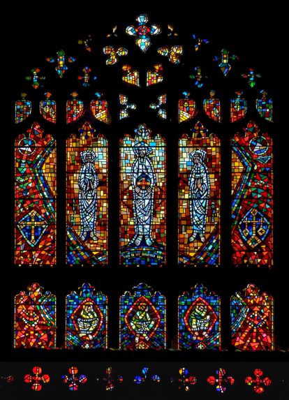 Hugh B Powell, east window (1960), Church of St Mark, Salisbury, Wiltshire. | Photo: Andrew Taylor