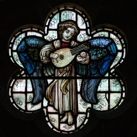 Robert Anning Bell, detail from the east window of the Lady Chapel (1901), Church of St Martin, Kensal Rise, London. | Photo: Peter Hildebrand