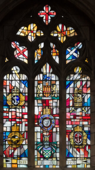 Stanley Murray Scott, Royal British Legion window (1972), Hexham Abbey, Northumberland. | Photo: Peter Hildebrand