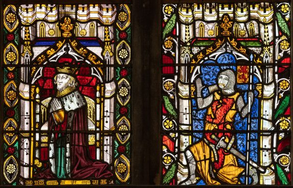 Detail of east window (c.1340-53), St Mary the Virgin, Shrewsbury, Shropshire. | Photo: Peter Hildebrand