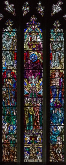 Douglas Strachan, detail of east window (1931), Paisley Abbey, Renfrewshire. | Photo: Peter Hildebrand