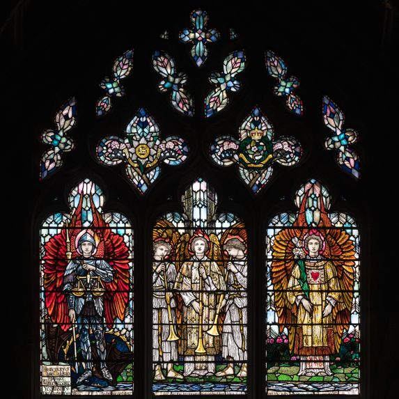 Christopher & Veronica Whall, Baldwin window (1923), Worcester Cathedral. | Photo: Peter Hildebrand