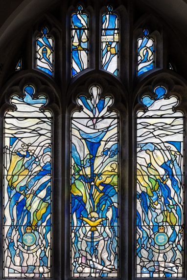 Trevor Wiffen and Salisbury Cathedral Stained Glass, 47 Squadron window (2007), Church of St Michael & All Angels, Lyneham, Wiltshire. | Photo: Peter Hildebrand