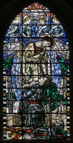 Henry Wilson, Memorial window (1919), Church of St Michael & St John, West Ashton, Wiltshire. | Photo: Andrew Taylor