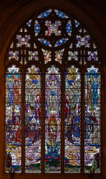 Douglas Strachan, 'Praise and Resurrection', central east window (1929), Church of St Thomas the Martyr, Winchelsea, East Sussex. Douglas Strachan, 'Praise and Resurrection', central east window (1929), Church of St Thomas the Martyr, Winchelsea, East Sussex. | Photo: Peter Hildebrand
