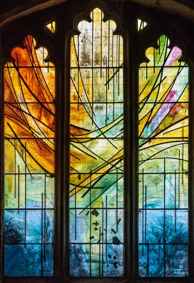 Jane Campbell, west window (2003), Church of St Michael & All Saints, Winwick, Northamptonshire. | Photo: Peter Hildebrand