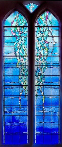 Susan Bradbury, Water of Life window (2000), Ayr Cathedral. | Photo: Michael McFarlane