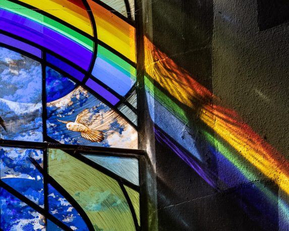 Grace Ayson and The Cathedral Studios, detail of Tom's window (2019), Church of St Peter, Bridge, Kent. Grace Ayson and The Cathedral Studios, detail of Tom's window (2019), Church of St Peter, Bridge, Kent. | Photo: Peter Hildebrand