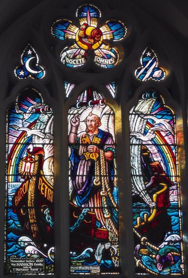 A. E. Lemon, nave south window (1942), Catholic Church of St Peter, Rock Hill, Bromsgrove, Worcestershire. | Photo: Roy Albutt