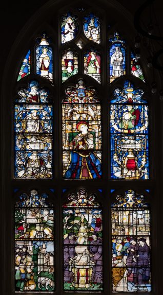 The Susanna window (16th century), St Edmundsbury Cathedral, Bury St Edmunds, Suffolk. | Photo: Peter Hildebrand