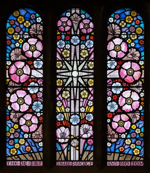 John Petts, The Desert shall Rejoice and Bloom (1979), Church of St Peter, Carmarthen. John Petts, The Desert shall Rejoice and Bloom (1979), Church of St Peter, Carmarthen. | Photo: Peter Hildebrand
