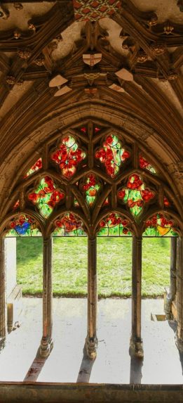 Hughie O’Donoghue RA and Grace Ayson, Damson Tree window (2018), Canterbury Cathedral. Hughie O’Donoghue RA and Grace Ayson, Damson Tree window (2018), Canterbury Cathedral. | Photo: The Chapter, Canterbury Cathedral